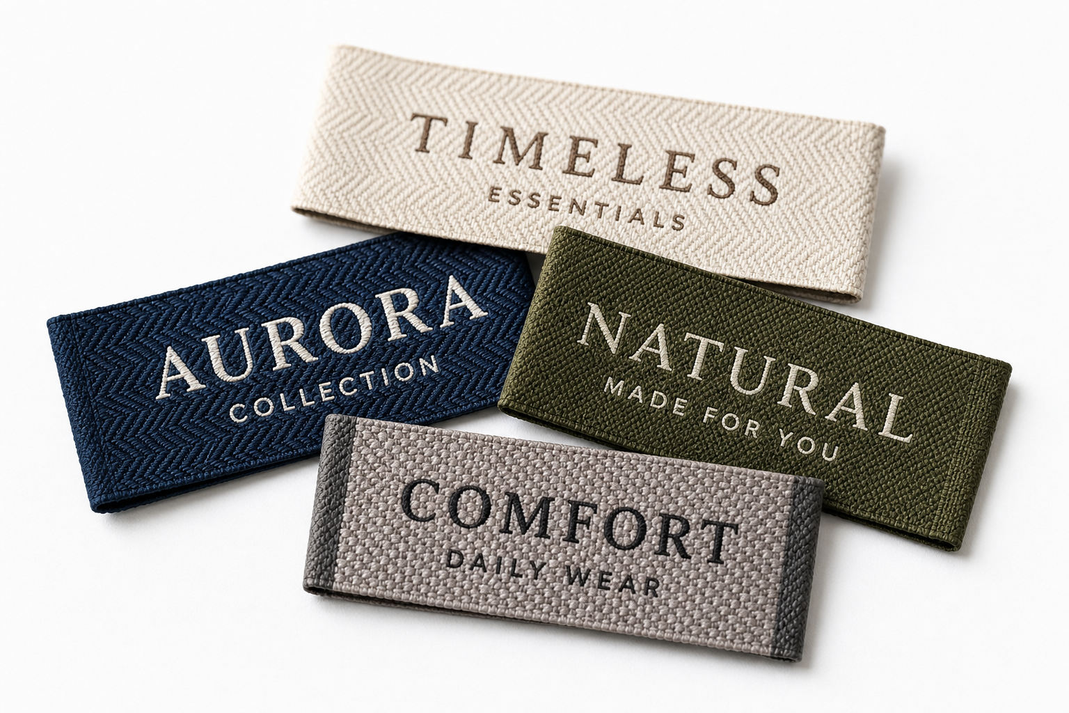 H & MR own manufactured product — Jaquard Woven Label