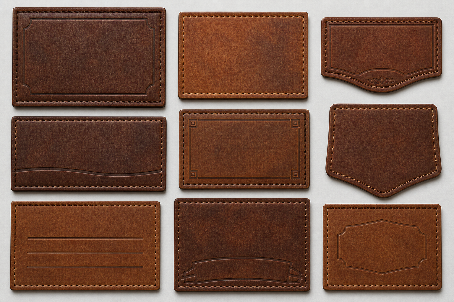 H & MR own manufactured product — Leather Patch