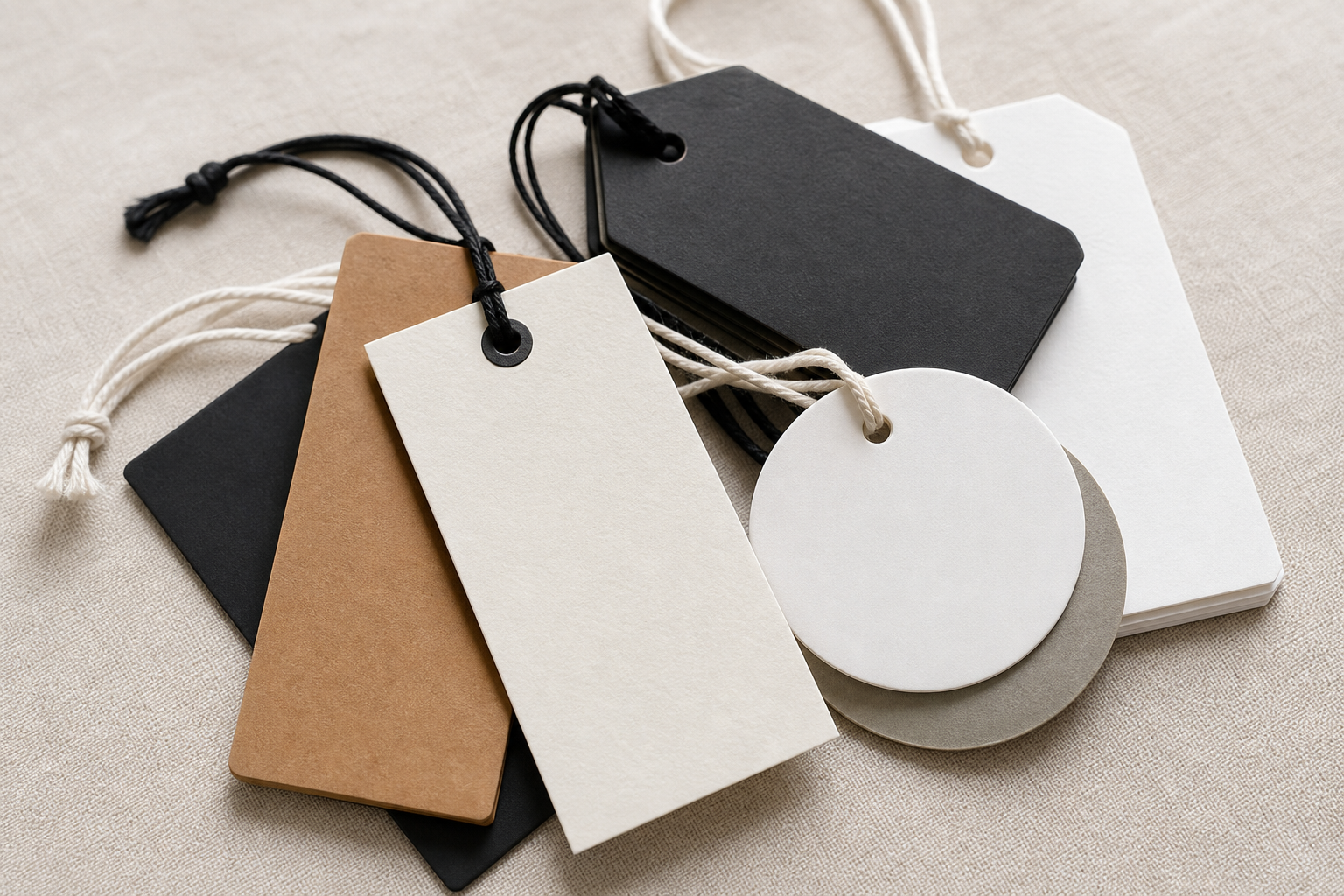 H & MR own manufactured product — Hang Tag