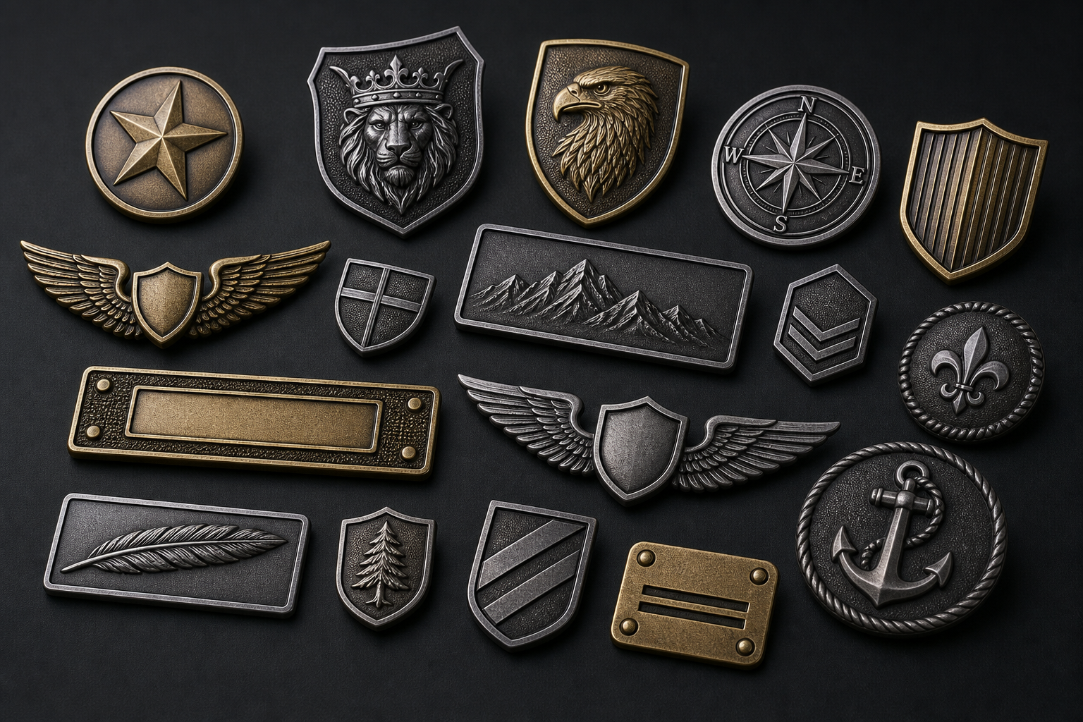 H & MR sourcing product — Metal Badge